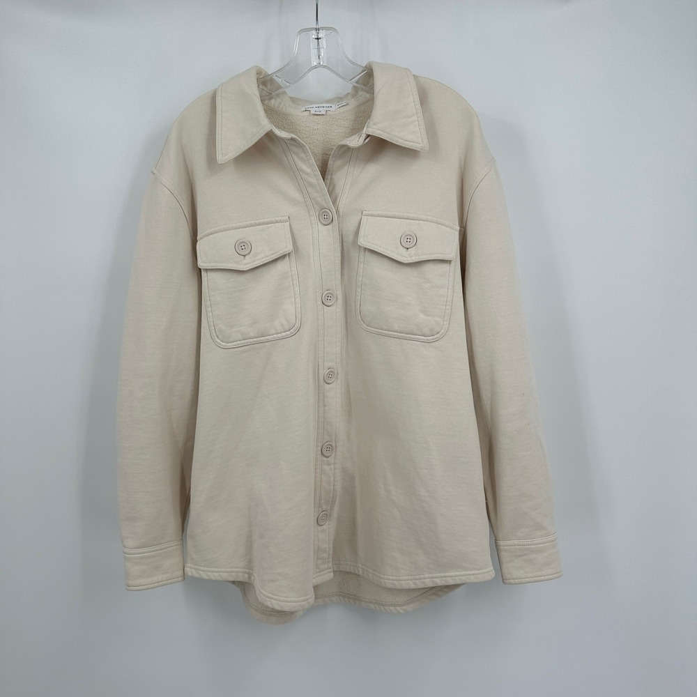 Good American Womens Streetwear Shacket Size 1/2 US S/M Oversized Jacket Cotton